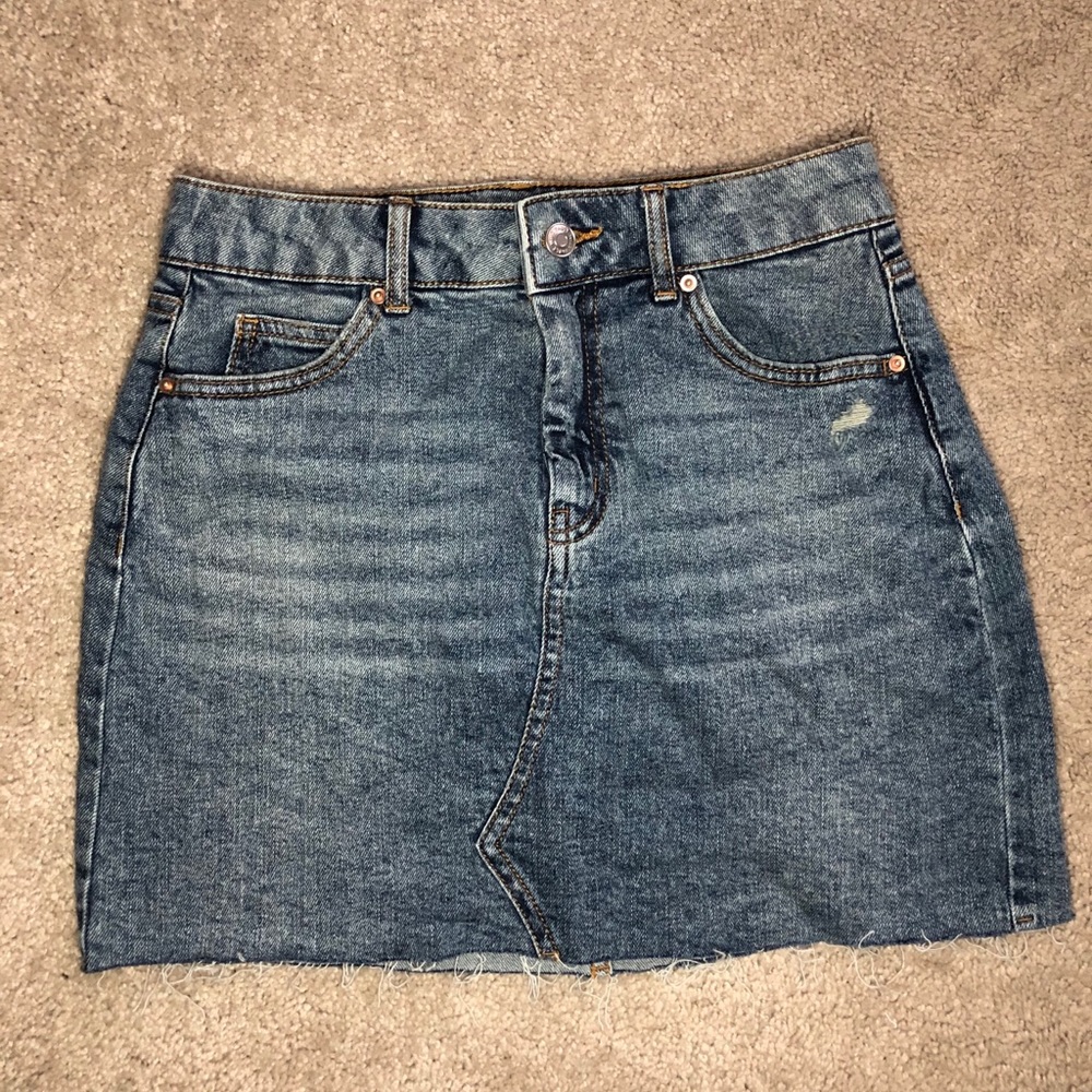 Blue Midi Denim skirt